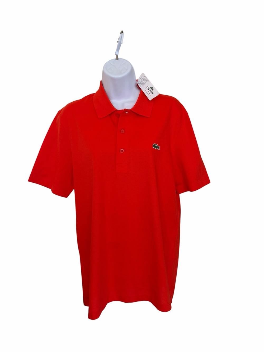 Lacoste Sport Orange Mens Orange Polo Golf Shirt NWT Size Small